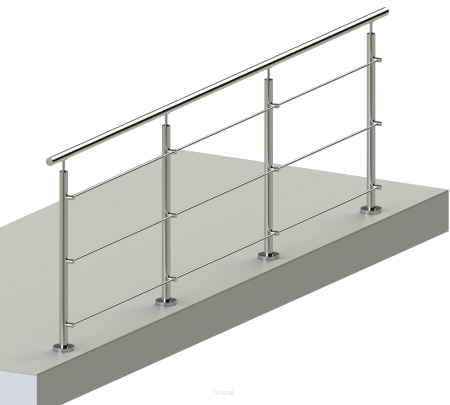 Balustrada polerowana AISI 304