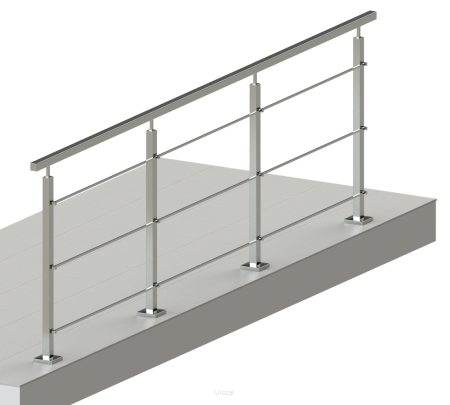 Balustrada polerowana AISI 304